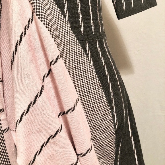 Gabby Skye Gray & Pink Striped Sweater Dress - Picture 10 of 13